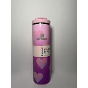 Stanley X Target POWDER PINK HEART GRADIENT 16oz Aero Light Transit Bottle BNWT